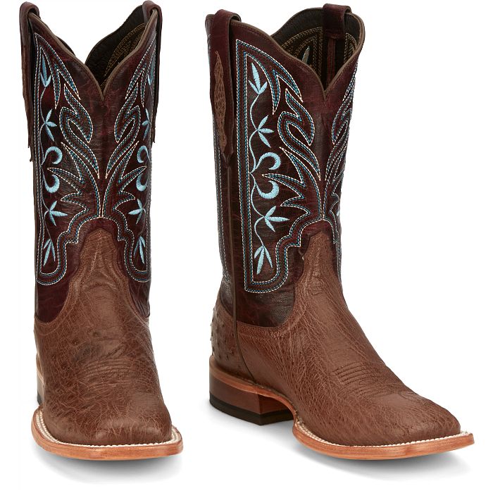 TONY LAMA Woman's TINROSE TABAC SMOOTH OSTRICH