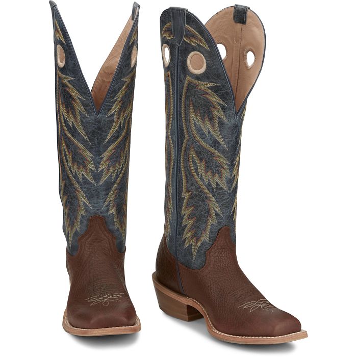Men's Tony Lama 17" Merrit Buckaroo Cognac Brown Western Boots
