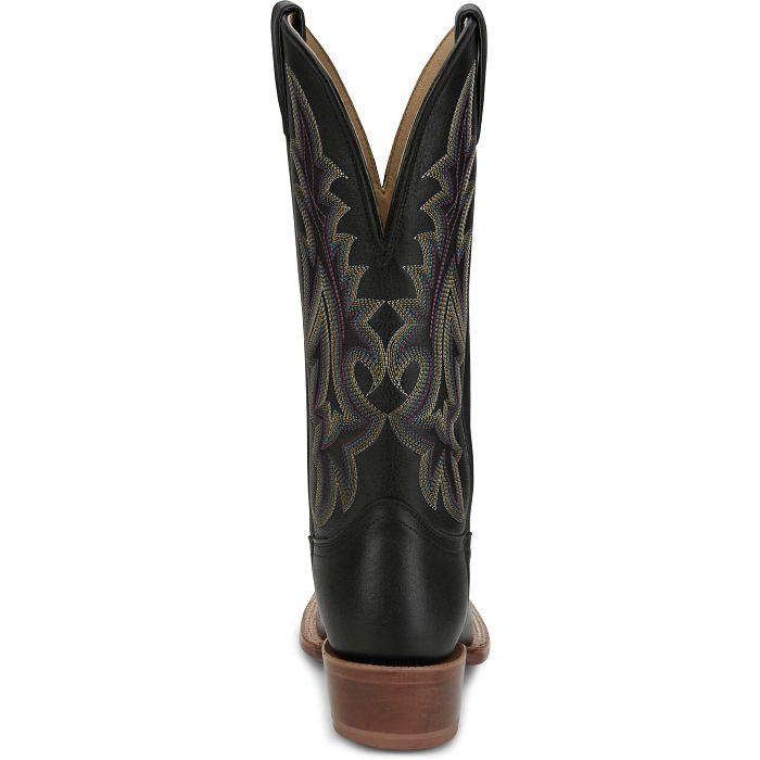 TONY LAMA Woman's ESTRELLA Black Cowhide Square Toe
