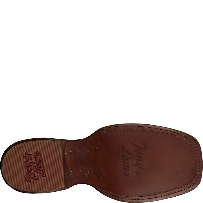 TONY LAMA Woman's ESTRELLA Black Cowhide Square Toe