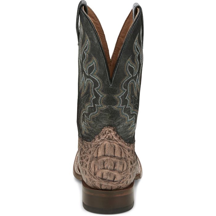 TONY LAMA MEN'S MARFA CIGAR HORNBACK CAIMAN BOOT Wide Square Toe