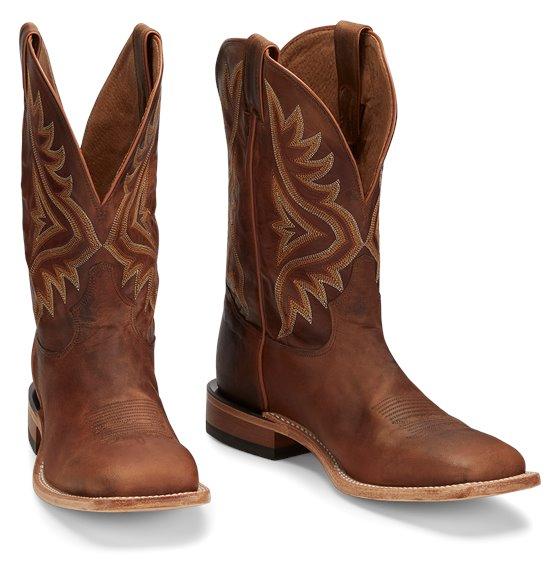 Men's Tony Lama Cowboy Boots: Avett Brown - 7956