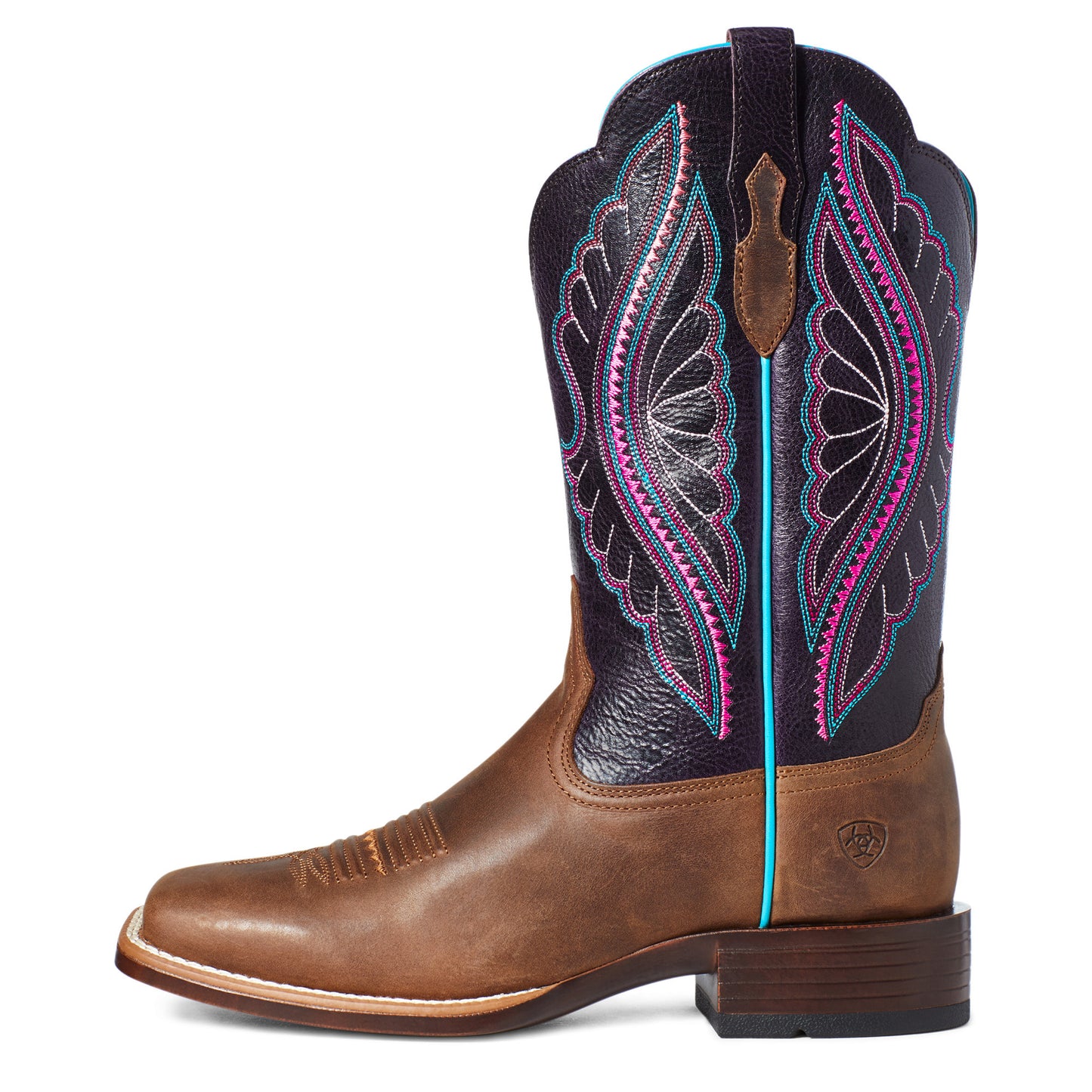 Women's Ariat Cowboy Boots: Prime Time Tobacco/Shadow Purple - 10035936