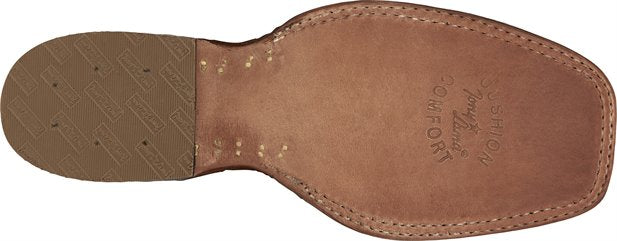 Tony Lama Full Quill Ostrich Jacinto Bourbon Exotic Sq Toe Ep8268