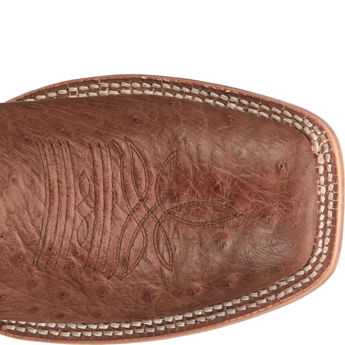 Men's Tony Lama Alamosa Tobacco Square Tow Ostrich boots SA6102