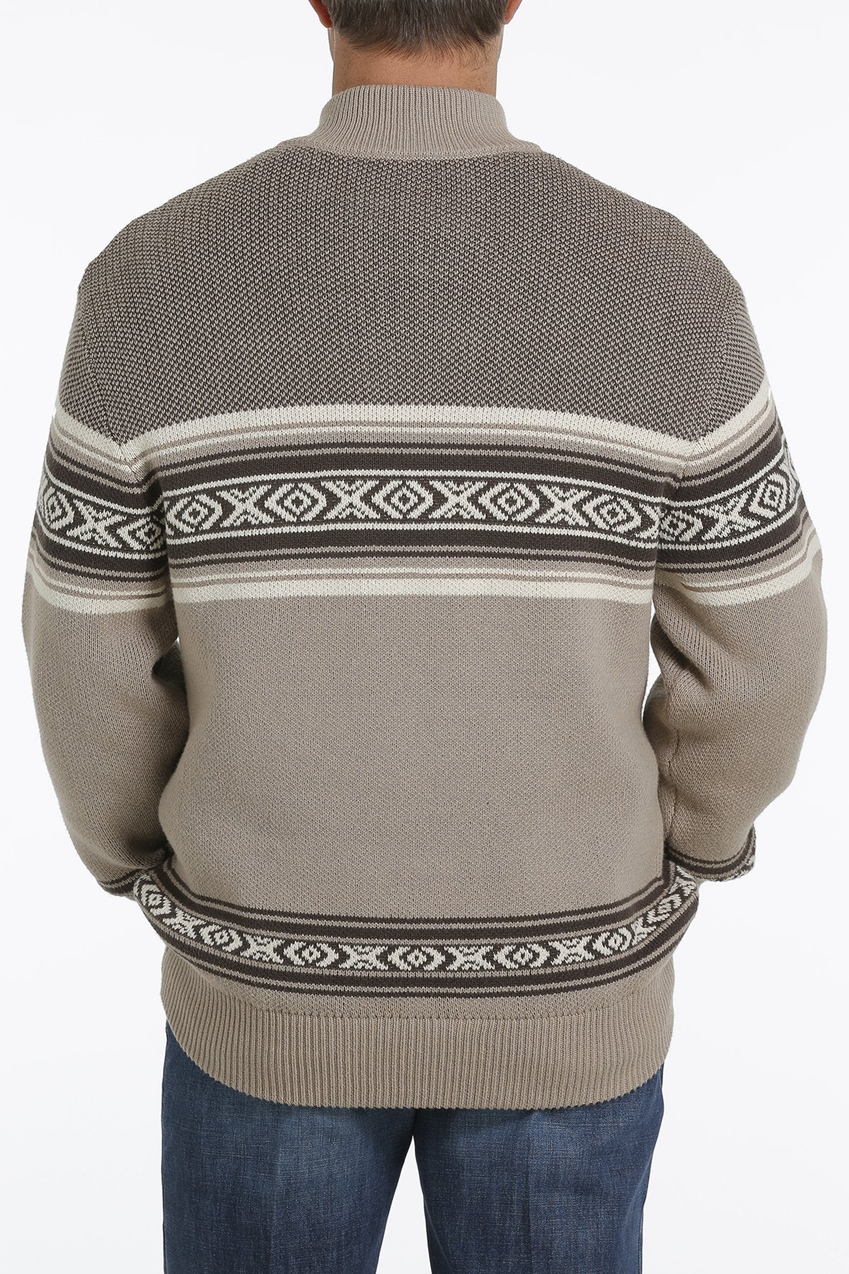 CINCH MEN'S PULLOVER SWEATER in Tan MWK1561001