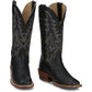 TONY LAMA Woman's ESTRELLA Black Cowhide Square Toe