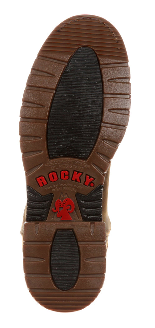 Men's Rocky Round Toe Waterproof Work Boots - FQ0001108