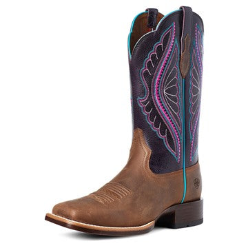 Women's Ariat Cowboy Boots: Prime Time Tobacco/Shadow Purple - 10035936