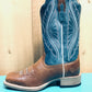Side view: Womens Ariat Square Toe Cowboy Boots