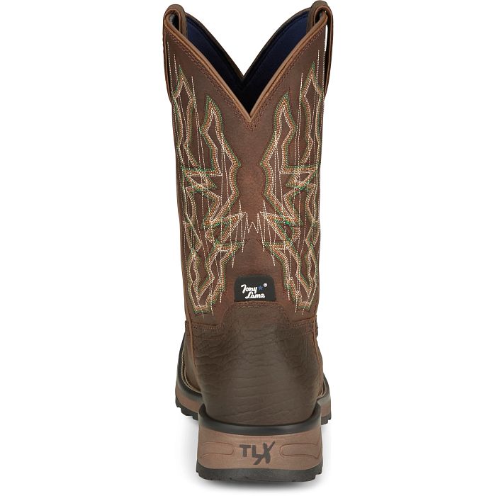 Tony Lama Men's waterproof (Anchor Water Buffalo) square composire Tony Lama TW3415