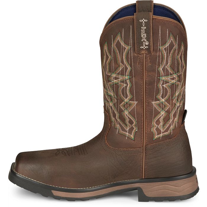 Tony Lama Men's waterproof (Anchor Water Buffalo) square composire Tony Lama TW3415