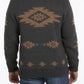 CINCH MEN'S PULLOVER SWEATER in Charcoal / Brown MWK1560001 CHR